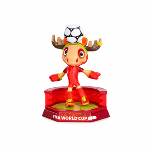 Lot de souvenirs officiels Coupe du Monde FIFA 2026, version directe usine, avec figurines Clutch, Zayu et Maple en ABS de 6 cm - Product Image 2