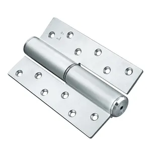 Engsel pintu kaca Aluminium 6 inci standar tinggi, engsel pintu tunggal dapat diatur tipe H, engsel pintu dapat dilepas