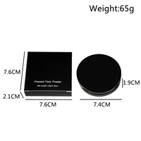 Poudre à pâte de maquillage de marque privée poudre compacte compacte fixatrice poudre pour le visage fond de teint imperméable à l'eau et à couverture complète