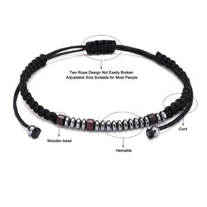 Pulsera <span class=keywords><strong>de</strong></span> Piedra Natural con Código Morse, Pulseras Ajustables <span class=keywords><strong>de</strong></span> Piedras Preciosas Curativas para Regalo, Venta al por Mayor - Product Image 3