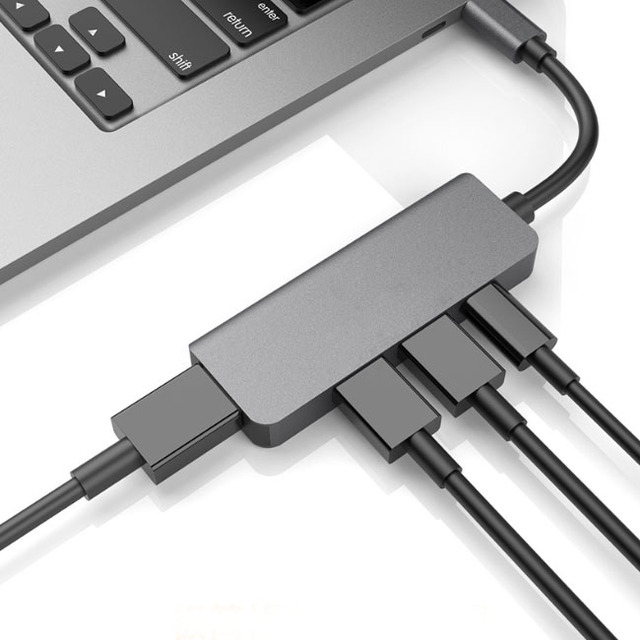 USB C to HDTV Hub 4 in 1 Type C USB 3.0/2.0 Hub Adapter