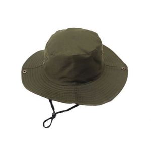 Chapeau de soleil en maille personnalisé à large bord, idéal pour la plage et la pêche, avec cordon - Product Image 5