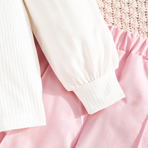 Conjunto Casual de 3 Piezas para Niñas, Moderno y Cómodo, Top con Mangas Abullonadas, Chaleco con Flores 3D, Pantalones Transpirables, para Fiestas de Otoño - Product Image 5