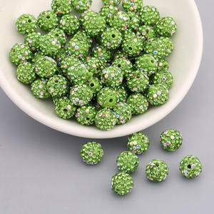 Boule de diamant en argile de haute qualité Shambhala perles en vrac faites à la main Bracelet à bricoler soi-même collier bijoux en perles accessoires - Product Image 4