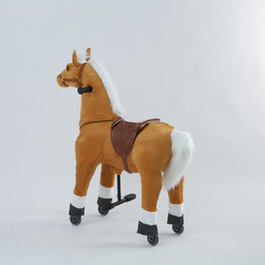 <span class=keywords><strong>Cavallo</strong></span> Giallo <span class=keywords><strong>Cavalcabile</strong></span> in un Parco Divertimenti nel 2025, Giocattolo <span class=keywords><strong>Cavalcabile</strong></span> per Bambini, Animale di Peluche <span class=keywords><strong>Cavalcabile</strong></span> - Product Image 2