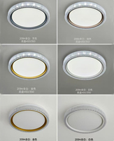 Plafonnier LED Moderne Rond à 2 Couleurs Changeantes pour Salon, Chambre, Balcon, Cuisine, 40CM 50CM 30W 50W 220V (2094-D400)