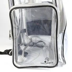 Factory Customized Heavy Duty Clear Transparent Backpack For Women Girl For School Travel For Pet