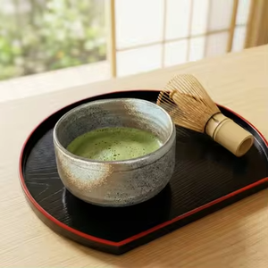 Unique Modern Black <b>Handmade</b> Matcha Ceramic Bowl Traditional For Premium Green Tea - Product Image 3