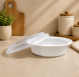 Disposable PP Plastic Food <b>Containers</b> with Clear Lids, Microwaveable Bento Lunch Boxes for Healthy Meal Prep - Product Image 1