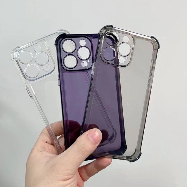 Good Quality Airbag Cushion Shockproof Transparent TPU Wholesale Mobile Phone Case for iPhone 15 14 13 12 11 Pro Max 8 7 Plus