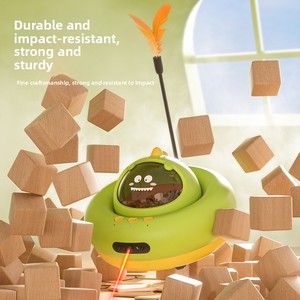 Juguete Interactivo Inteligente para Mascotas con Láser y Dispensador de Comida, Control Remoto, Diseño de Nave Espacial, para Gatos y <span class=keywords><strong>Perros</strong></span> Pequeños - Product Image 5