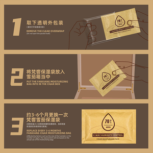 FX Túi ẩm cho xì gà 75 10 gram 70% RH 2-Way kiểm soát độ ẩm cigar Moisturizer gói - Product Image 5