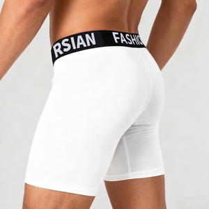 Pantalon en modal adhérant à la peau pour hommes, style court pour vêtements décontractés et sports, <span class=keywords><strong>sous</strong></span>-vêtements de <span class=keywords><strong>moto</strong></span> pour les journées actives - Product Image 4