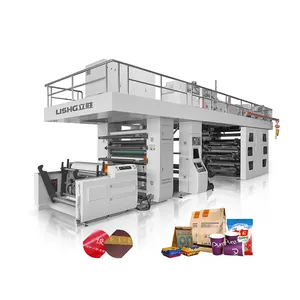 New Technology 6 Colors High speed 250m/min Paper Film Bopp Foil CI Flexographic Printing Machine for wildly application