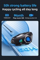 Nouveau casque de moto Q28 avec casque audio 5.3, caméra HD 1080P, autonomie de 55H, étanche, interphone NFC et enregistreur vidéo