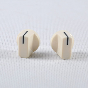 Bouton de <span class=keywords><strong>volume</strong></span> audio HIIFI en plastique blanc laiteux 19x15mm pour amplificateur de guitare à tube DIY - Product Image 2