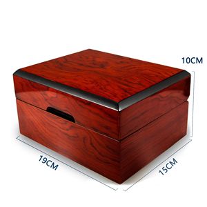 Hot Selling Custom Logo Luxury Display Smooth Storage Brown <b>Watch</b> <b>Case</b> Gift Packaging Wooden <b>Watch</b> Box Gift Box Wedding Favor - Product Image 6