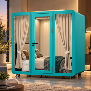 Nouvelle Arrivée - Cabine d'Isolation Acoustique Moderne <span class=keywords><strong>pour</strong></span> Voix, Fourniture d'Usine - Pod de Sommeil <span class=keywords><strong>pour</strong></span> Hôtel, Lit Pod de Sommeil - Product Image 3