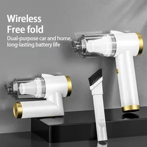 Foldable Car Wireless Vacuum Cleaner Handheld Mini Vacuum 120W 4000mAh Cyclone Filter Dust Collector