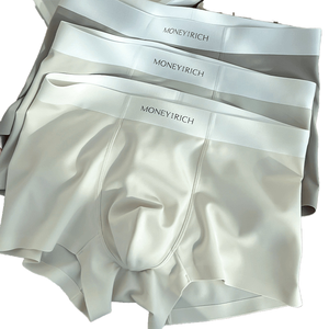 Caleçon mi-haut pour homme en soie glacée, frais et soyeux, idéal pour l'été, tricoté en nylon, article tendance TikTok Live - Product Image 1