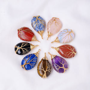 คริสตัลพลังงานธรรมชาติสำหรับงานฝีมือ DIY รูปหยดน้ำ ต้นไม้แห่งชีวิต จี้ห้อยคอ ของที่ระลึก ของขวัญ ขายส่ง - Product Image 6