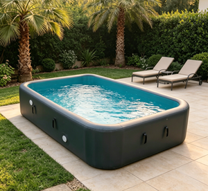 <span class=keywords><strong>Piscine</strong></span> gonflable pour <span class=keywords><strong>balcon</strong></span>, <span class=keywords><strong>petite</strong></span> <span class=keywords><strong>piscine</strong></span> rectangulaire en PVC à structure Drop Stitch pour la maison, l'appartement, les jeux aquatiques quotidiens - Product Image 2
