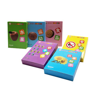 Carte flash personnalisée pour apprendre le chinois jeux de cartes de <span class=keywords><strong>charade</strong></span> Vocabulaire de poche Carte flash pour les enfants - Product Image 6