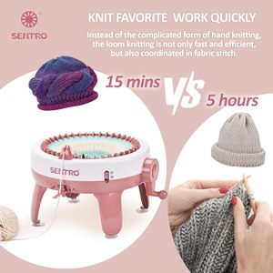 Máquina de Tejer Textil para Niños <span class=keywords><strong>Sentro</strong></span>, Máquina de Tejer con Agujas, 22 Agujas, Máquina de Tejer Circular Manual para Hacer Manualidades, Juguete - Product Image 4