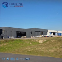 Hangar Prefabricado de Acero para Aviones en Argentina, con Sistema de Techo de Alta Resistencia para Operaciones de Servicio Aéreo