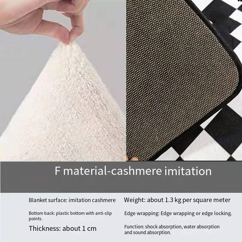 F matériel imitation cachemire