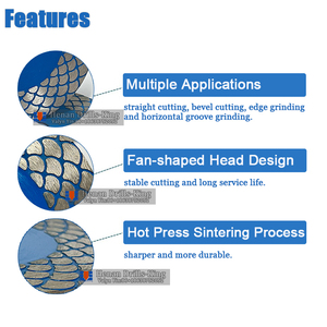 Disco Diamantato 115 Disco de ventilador de cerámica Disco de corte de azulejo Máquina Hacer diamantes Hoja de sierra Disco de corte de azulejo de porcelana sin chips - Product Image 4