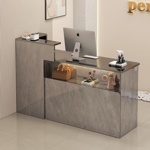 Mostrador de Recepción y Caja Registradora Multiusos para Tiendas de Ropa, Tiendas de Moda Femenina, Salones de Belleza - Diseño Moderno y Sencillo - Product Image 6
