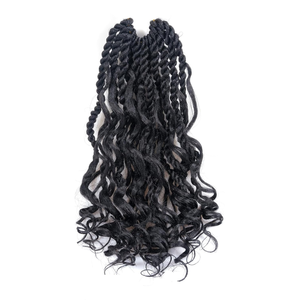 14 inch Boho <span class=keywords><strong>Havana</strong></span> <span class=keywords><strong>Twist</strong></span> Crochet hộp Bím Tóc Ngắn <span class=keywords><strong>Bob</strong></span> 12 rễ cho Ombre Nâu tổng hợp nhiệt độ cao sợi bện tóc - Product Image 4