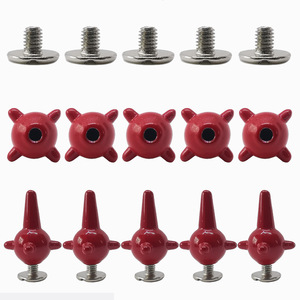 หมุดย้ำผ้า BDRAY แบบกึ่งท่อ สีแดง ทนทาน สำหรับกระเป๋า รองเท้า และเครื่องประดับ - Product Image 1