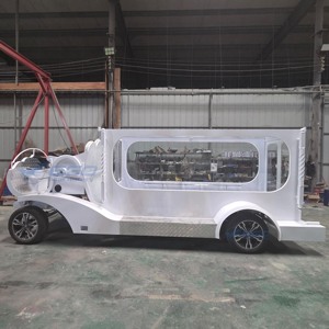 Véhicule de transport spécial, cercueil électrique, voiture funéraire de luxe blanche pour cérémonie funéraire moderne - Product Image 4