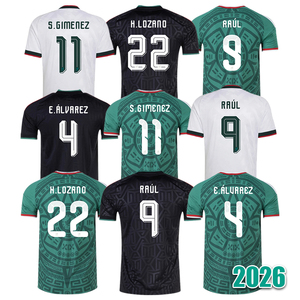 Camiseta de Fútbol para Hombre México 2026, <span class=keywords><strong>Santiago</strong></span> Giménez, Raúl Jiménez, Edson Álvarez, Hirving Lozano, Tallas S-4XL - Product Image 1