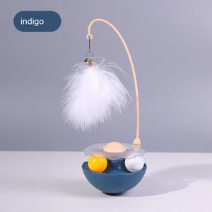 Venta caliente nuevo estilo ecológico juguetes de gato de peluche bolas de hierba gatera de plumas y vaso palo de burlas interactivo para gatos - Product Image 6