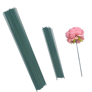 <span class=keywords><strong>Tiges</strong></span> Florales Métalliques DIY Créatives en Fil de Fer pour Fleurs Artificielles Vertes en Acier de Haute Qualité en Gros - Product Image 1