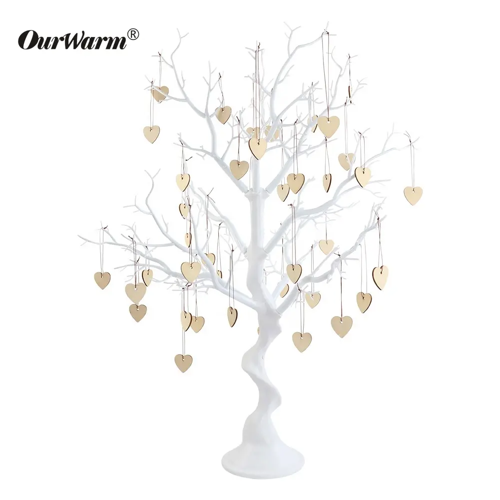 OurWarm свадебные принадлежности от производителя, искусственное белое пластиковое дерево, украшение стола, Свадебный центральный элемент