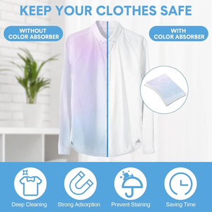 Wholesale 50PCS Laundry Sheets Powerful Stain Remover Long Lasting Fresh Scent Eco Friendly Safe for Prevent Staining and Color - Product Image 5