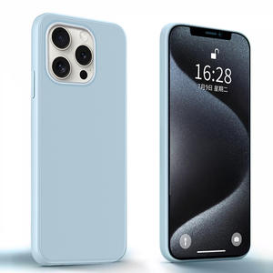 جراب هاتف مغناطيسي من السيليكون السائل للجنسين Apple 16 لهاتف iPhone 15 Pro ومتوافق مع iPhone 14 و <span class=keywords><strong>13</strong></span>، منتج مطاطي بفتحة عدسة كبيرة - Product Image 1