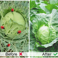 Filet anti-insectes à haute transmission 50 mailles, directement de l'usine, pour serres, légumes, jardins et arbres
