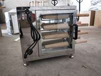 Machine à gâteaux cheminée électrique automatique professionnelle, 8 rouleaux, en acier inoxydable de qualité alimentaire, thermostat réglable, four de boulangerie