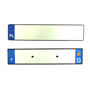 Placa de <span class=keywords><strong>matrícula</strong></span> <span class=keywords><strong>alemana</strong></span> decorativa de aluminio, logotipo personalizado europeo en blanco - Product Image 3