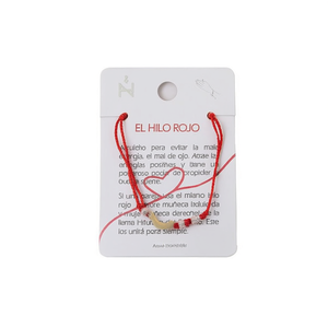 Bracciale avvolgente in acciaio inossidabile El Hilo Rojo fatto a mano per fortuna e protezione, 12 pezzi - Product Image 2