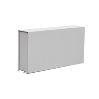 Boîte cadeau magnétique pliable en carton de luxe avec logo personnalisé recyclable, finition brillante, pour les petites entreprises