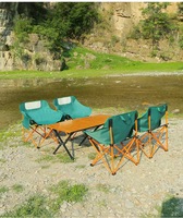 Nouveau design Chaise de camping pliante d'extérieur Chaise de camping en tube de fer portable pour le glamping en plein air Chaise pliante
