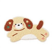 Parche Bordado a Máquina de Perrito, Aplique de Tela Bordado a Mano para Perros Pequeños, Adorno de Felpa para Ropa, Lindo Gorro