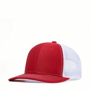 Gorra de Béisbol Personalizada con Parche de Cuero Bordado, Gorra Trucker de 6 Paneles con Visera Curva y Cierre a Presión - Product Image 5