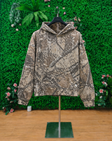 Hoodie personnalisé pour homme, tricoté, style streetwear, imprimé numériquement motif Real Tree, vêtement de sport, fabriqué par un fabricant de vêtements